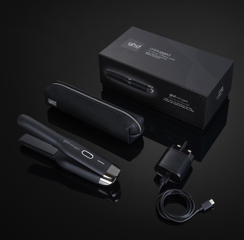 Ghd unplugged cordless hair straightener in black